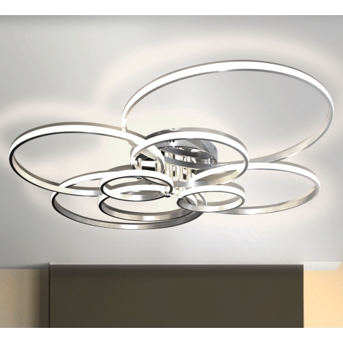 Srebrny plafon LED 110x90cm 4000K 70Watt - P140